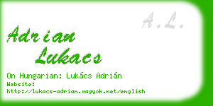 adrian lukacs business card